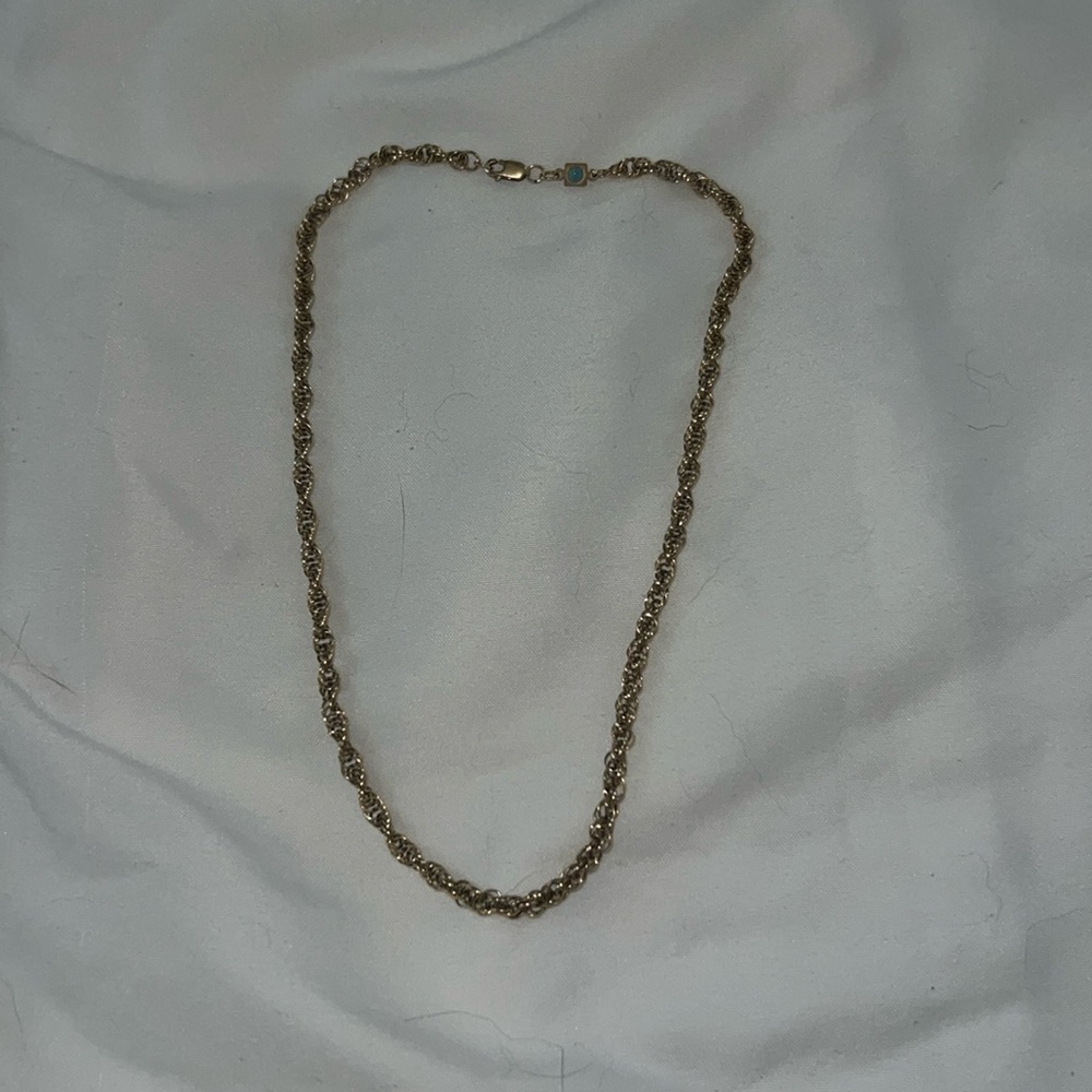 Enewton choker chain necklace, 15 inch gold choker rope chain necklace